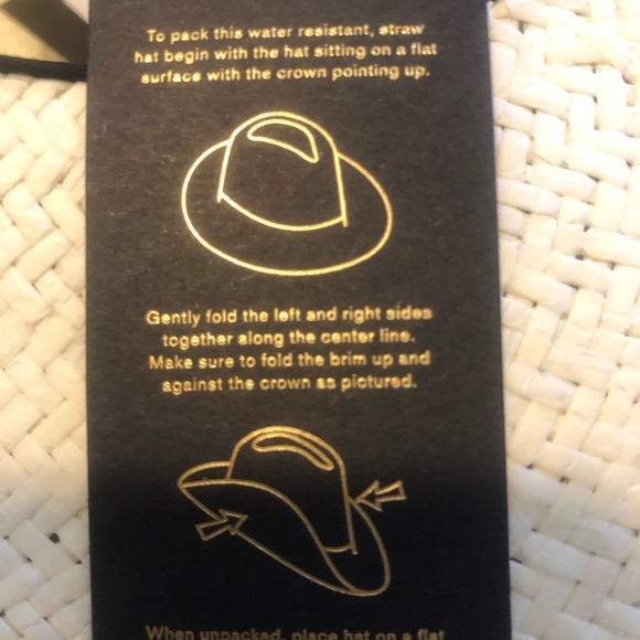 NWT Rag & Bone Womens Packable Rope Fedora Ivory - Picture 15 of 16